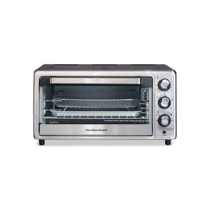 Hamilton Beach Sure-Crisp Air Fryer Toaster Oven Black - 31418: Countertop, 1400W, Dishwasher-Safe Parts, Freestanding