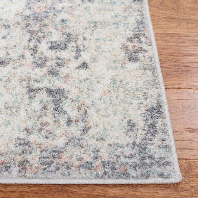 Amsterdam Gray Synthetic Hand-Knotted 59" Area Rug