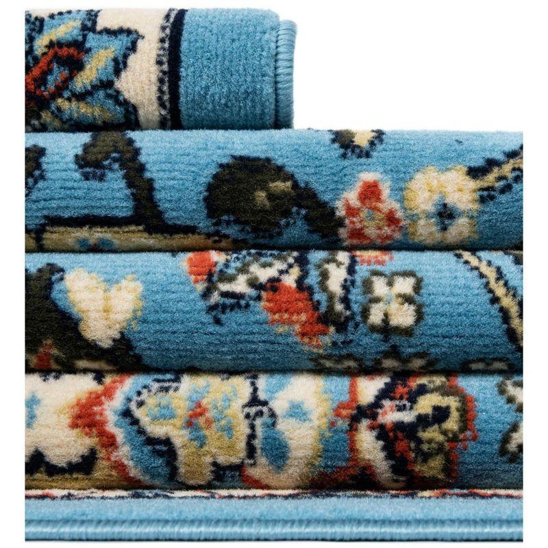 Unique Loom 5' 3 x 8' 0 Blue Espahan Cape Cod Area Rug