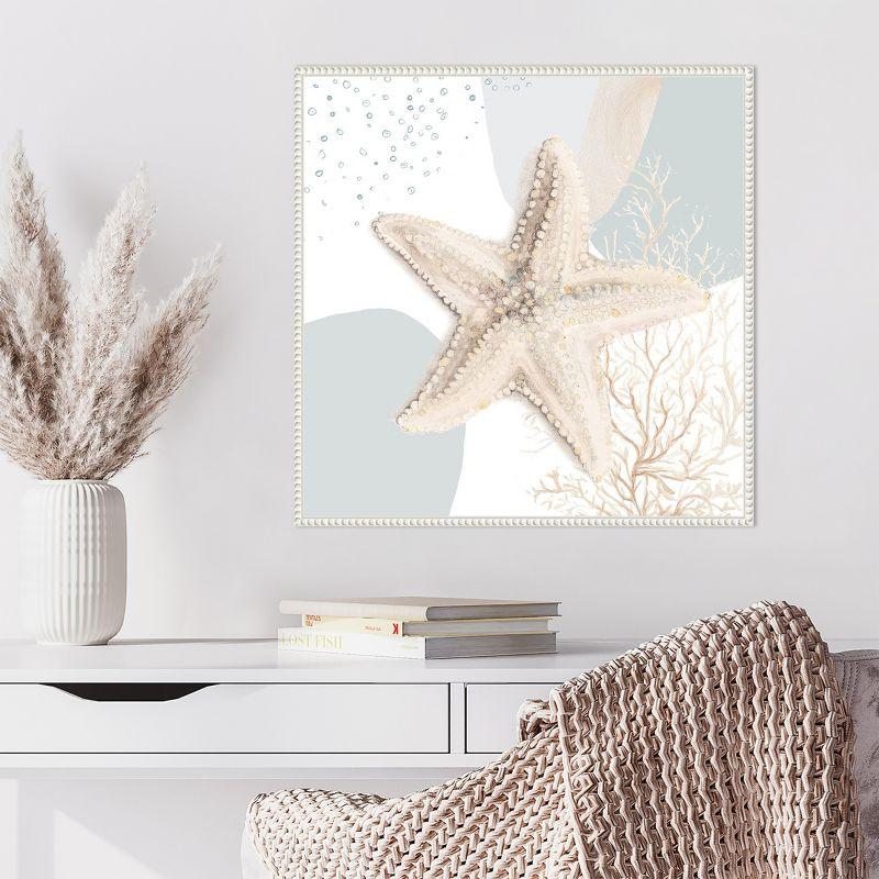 Amanti Art Ocean Oasis Bubbles Starfish by Patricia Pinto Framed Canvas Wall Art