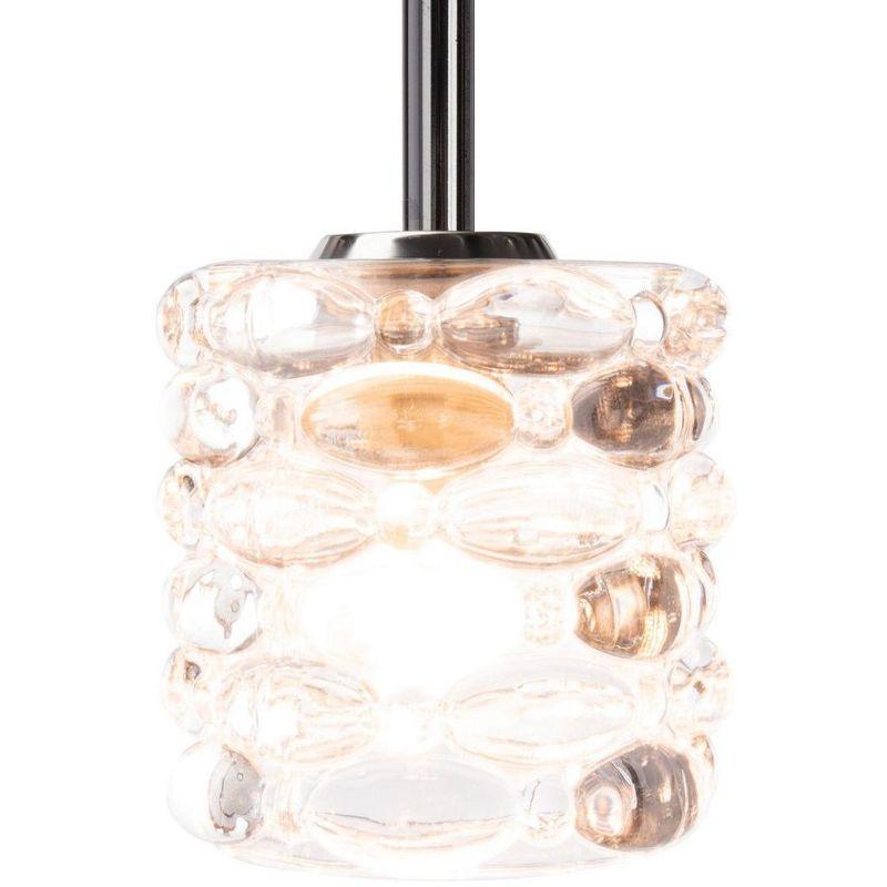 Hadden Chrome and Clear Glass LED Pendant Light