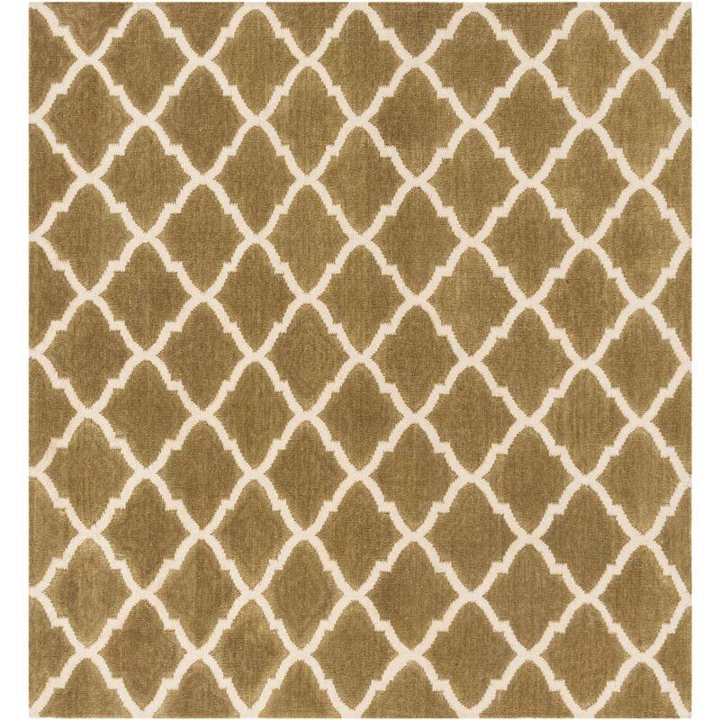 Winston Porter Milltown Hand Woven Flat Weave Wool Geometric Rug