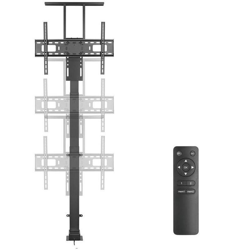 Monoprice Motorized TV Lift Stand for TVs between 37in to 65in, Max Weight 110lbs, VESA Capability up to 600x400 - Commercial Series