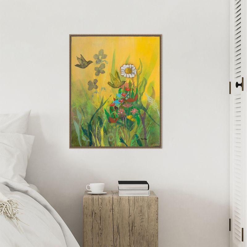 Amanti Art Waking Up with Sunshine by Robin Maria Framed Canvas Wall Art