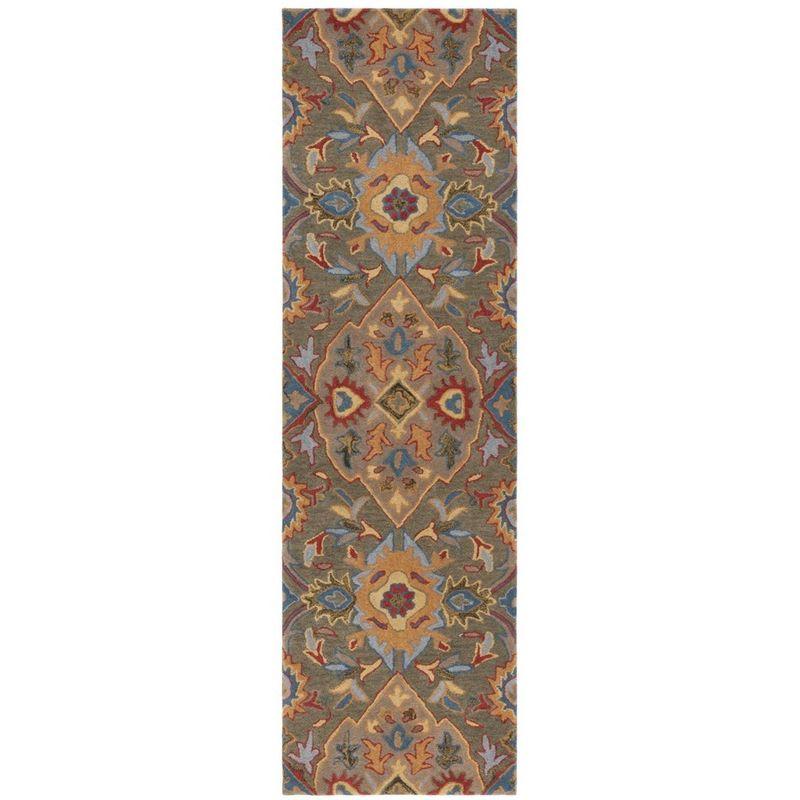 Heritage HG653 Hand Tufted Runners - Green/Yellow - 2'3"x8' - Safavieh