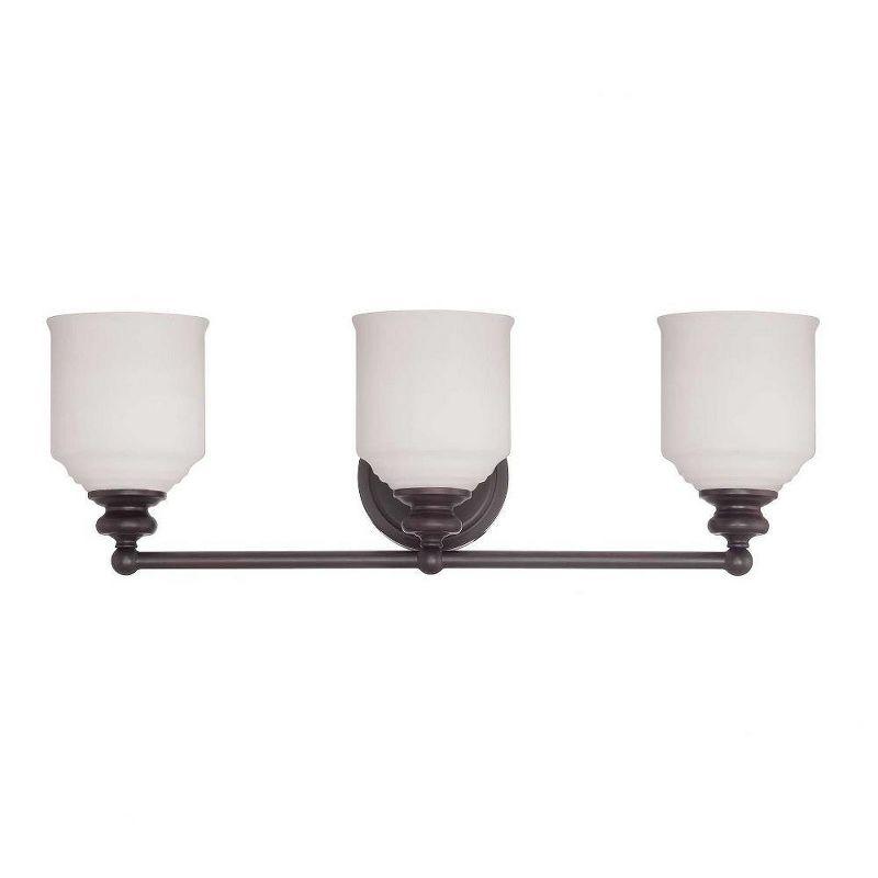 Savoy House Melrose 3 - Light Vanity in  English Bronze