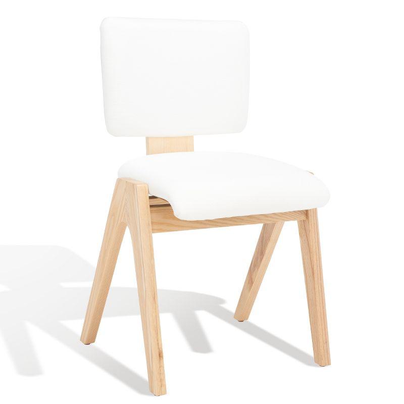 Alisyn Wood Dining Chair (Set of 2) - SFV4125 - Natural/White - Safavieh Couture
