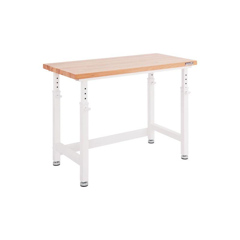Seville Classics UltraHD Adjustable Height Workbench, 48" W x 24" D x 28.5" - 42" H