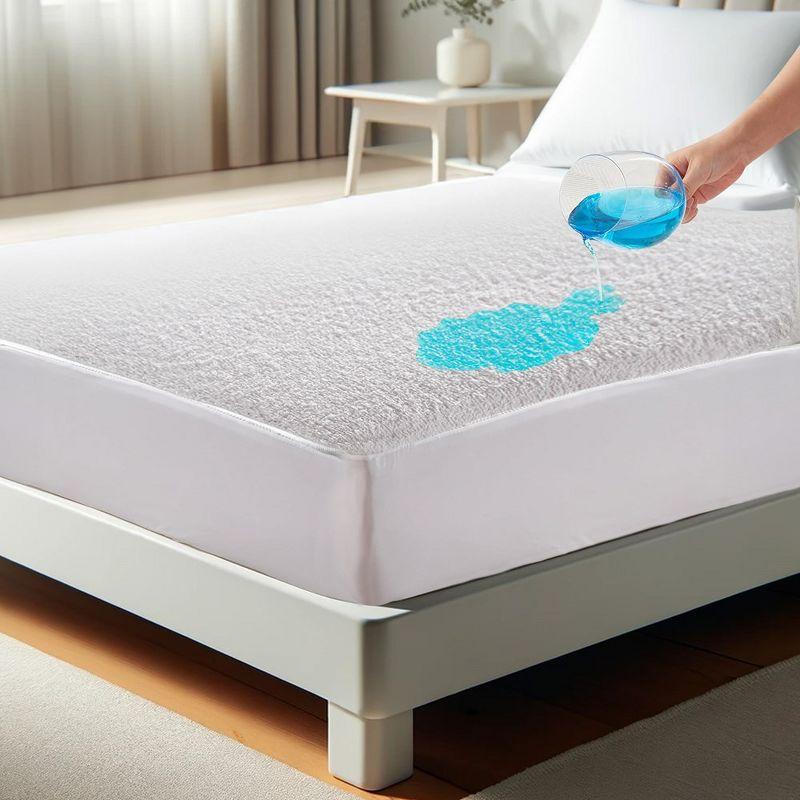 Continental Bedding Waterproof Terry Fitted Mattress Protector Sheet - Twin Size