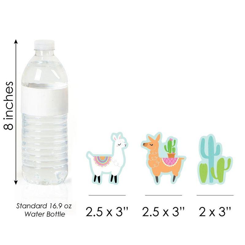 Big Dot of Happiness Whole Llama Fun - DIY Shaped Llama Fiesta Baby Shower or Birthday Party Cut-Outs - 24 Count