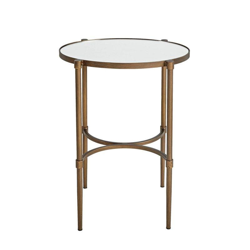 Martha Stewart Martha Stewart Lia Mirrored Top Oval Accent Table