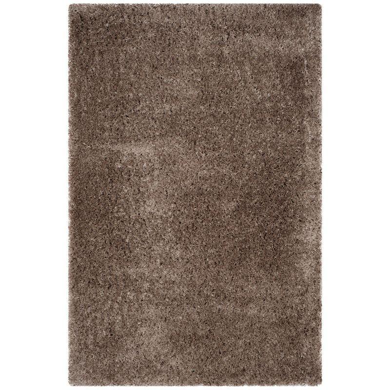 Indie Shag SGI320 Power Loomed Accent Rug - Mushroom - 3'x5' - Safavieh.