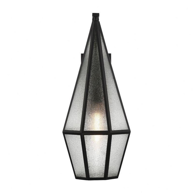 Savoy House Savoy House Peninsula 1-Light Outdoor Wall Lantern in Matte Black