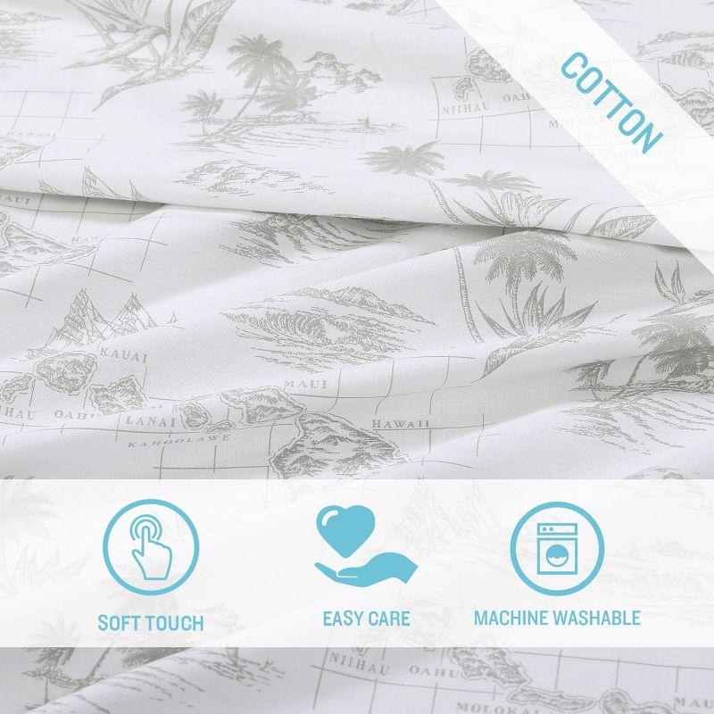 King Printed Pattern Sheet Set Vintage Map - Tommy Bahama