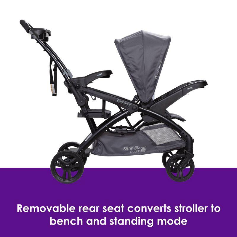 Baby Trend Sit N Stand Double 2.0 Stroller - Dash Gray