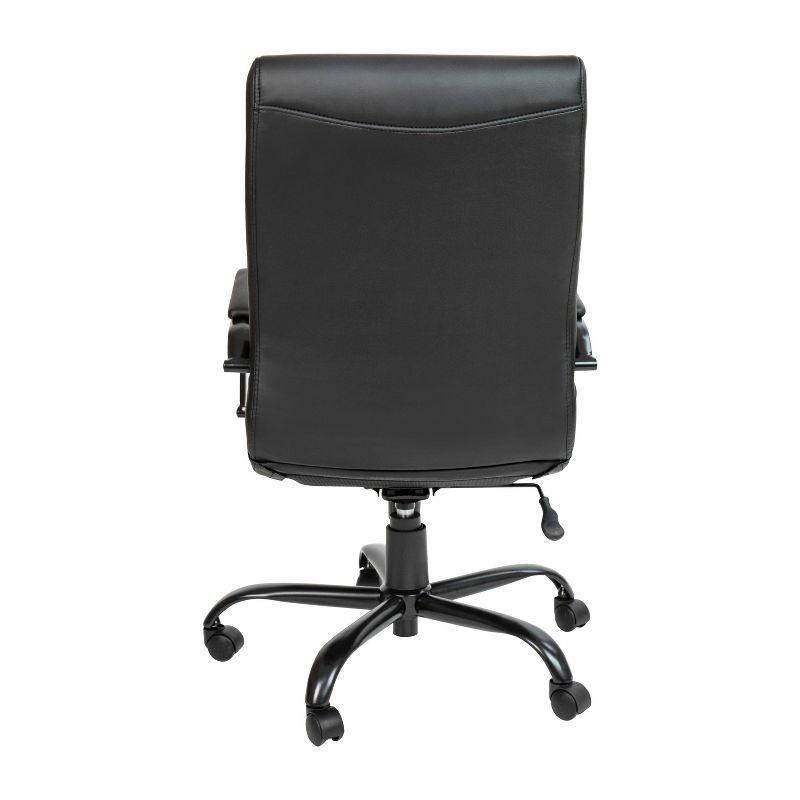 Alamont High Back Metal Swivel Office Chair Black