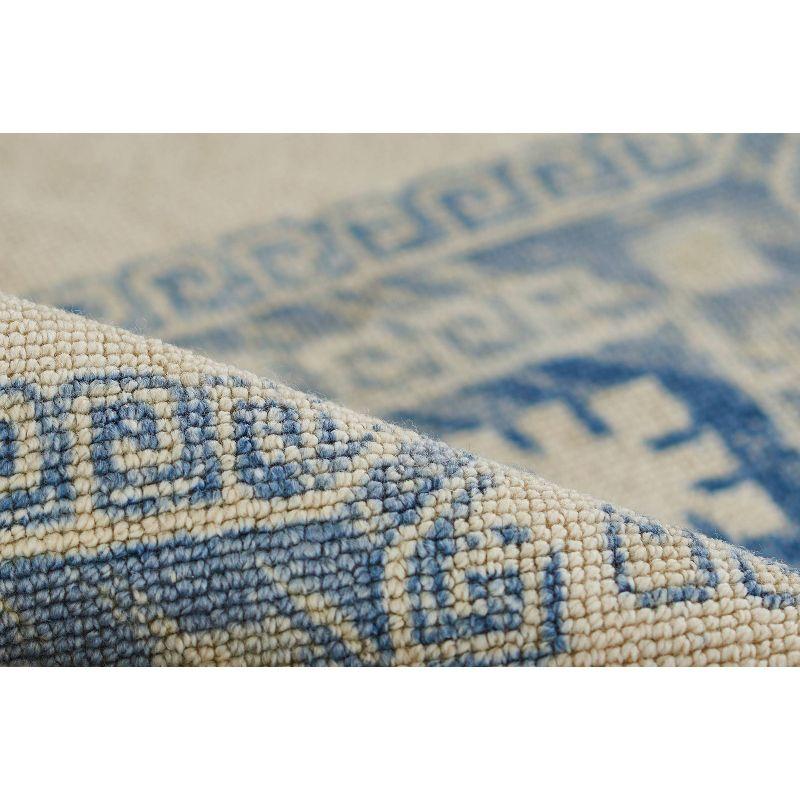 Momeni 3'3"x5' Anatolia Kez Medallion Machine Loomed Area Rug Ivory: Classic Rectangle, Low Pile Wool & Nylon
