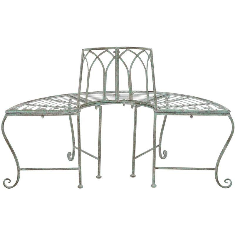 Abia Tree Bench - Outdoor - PAT5018 - Antique Dark Green - Safavieh