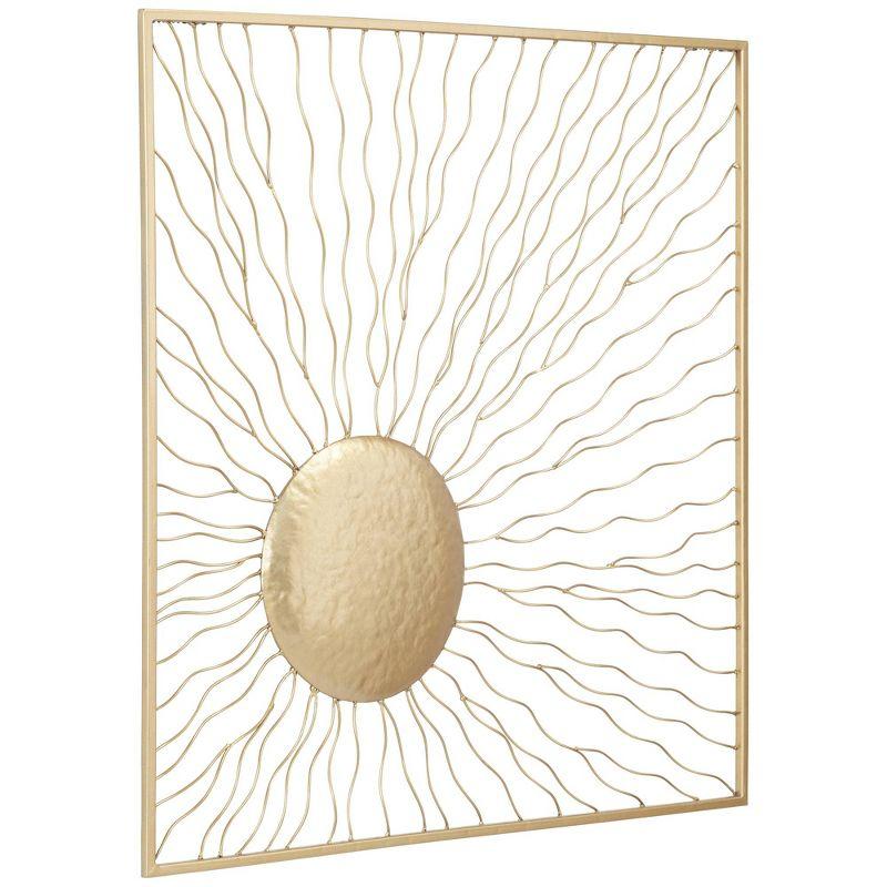 Dahlia Studios Melete Gold Metal 24" Square Wall Art