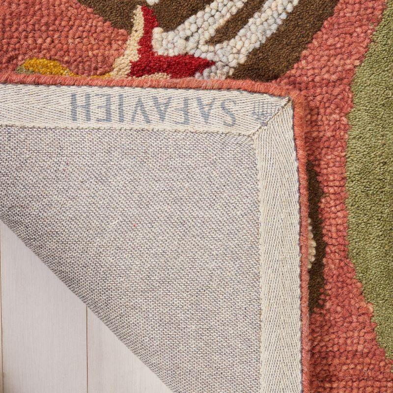 Blossom BLM680 Hand Hooked Area Rug - Rust/Multi - 4'x6' - Safavieh.