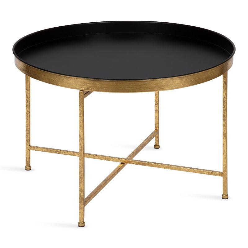 Kate and Laurel Celia Round Metal Coffee Table