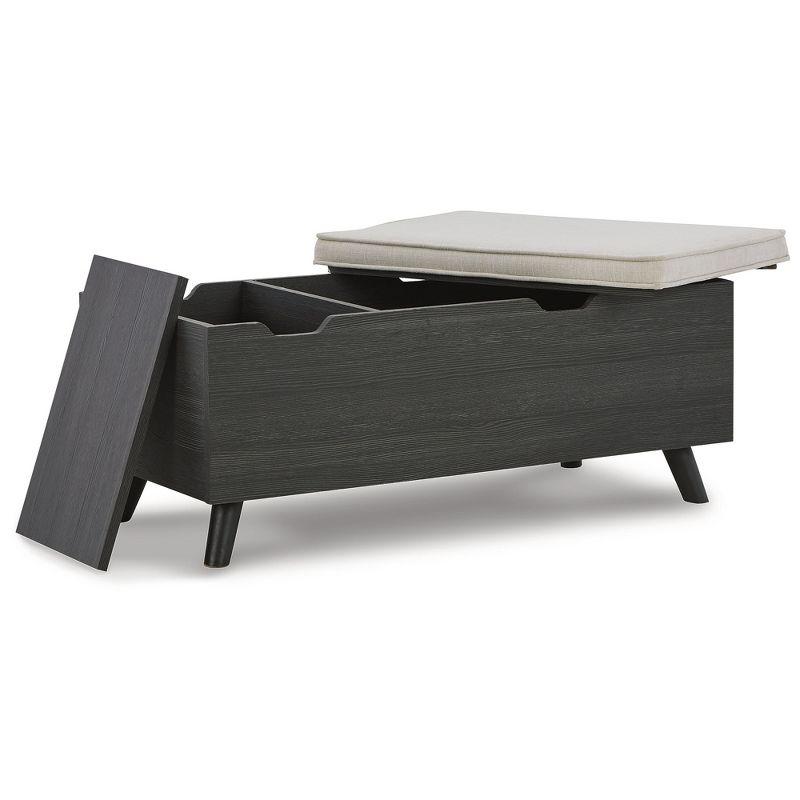 Loon Peak® Kadira Polyester Upholstered Storage Bench