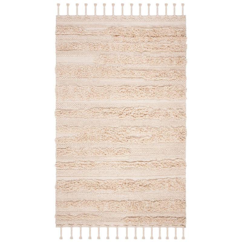 Casablanca CSB450 Hand Woven Indoor Area Rug - Beige - 5'x8' - Safavieh