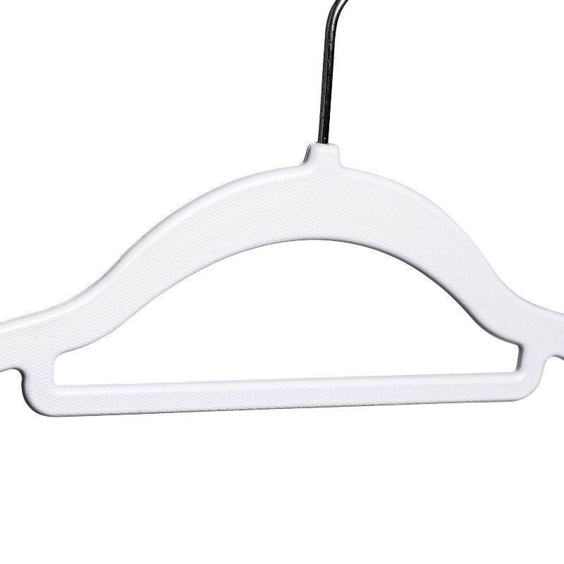 Honey-Can-Do 50pk Rubber Grip Hangers Black and White