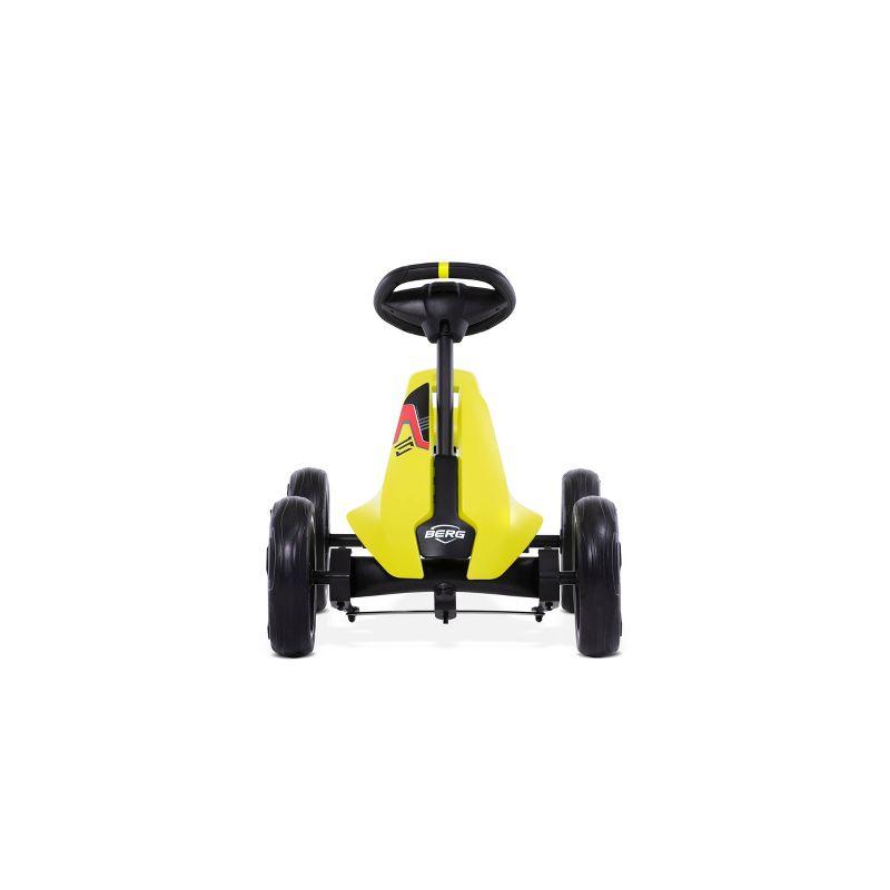 Yellow and Black Pedal Go-Kart with Adjustable Seat