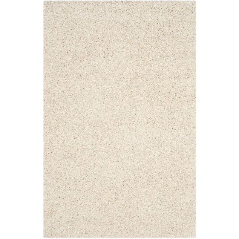 Athens Shag SGA119 Power Loomed Indoor Accent Rug - Off White - 4'x6' - Safavieh