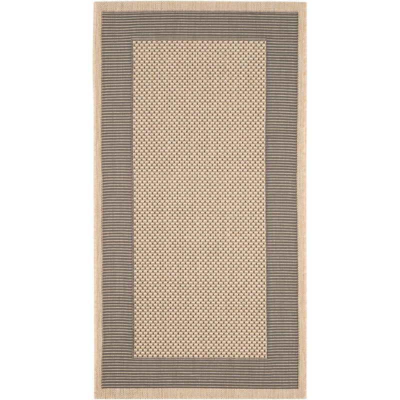 Courtyard CY7987 Power Loomed Indoor/Outdoor Accent Rug - Grey/Cream - 2'7"x5' - Safavieh.