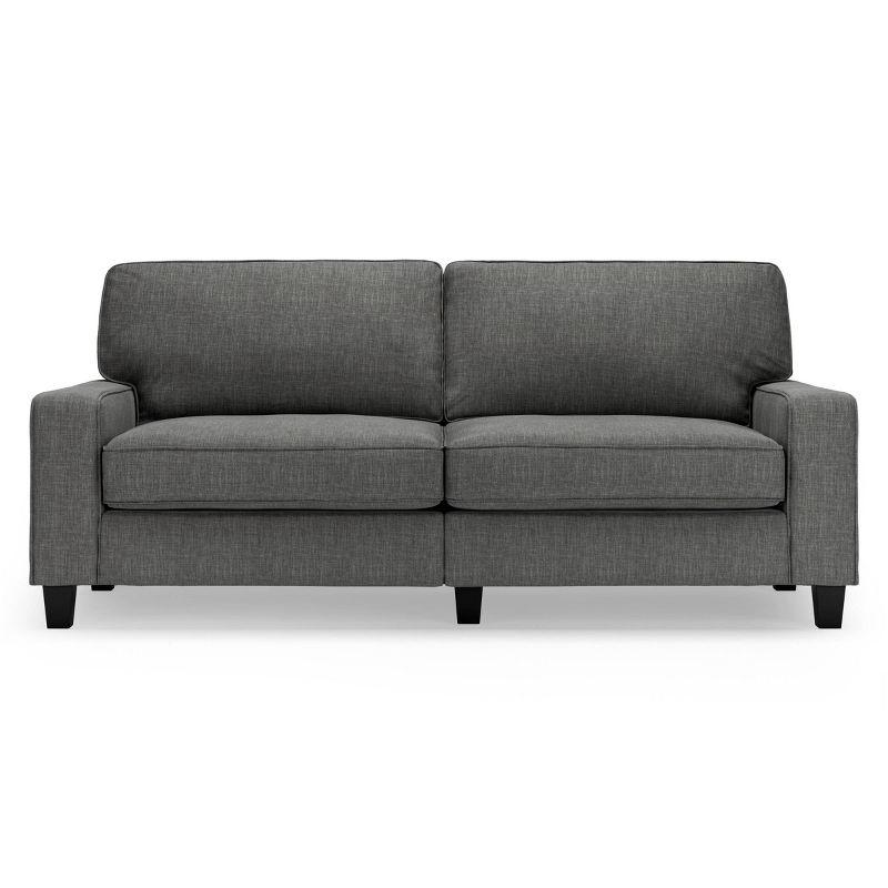 Serta Palisades 78" Track Arm Sofa, Easy Care Fabric, Soft Pillow Back, Pocket Coil Seat Cushions