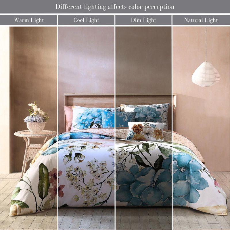 BeBeJan Bebejan Maia 100% Cotton Sateen 5 Piece Reversible Comforter Set