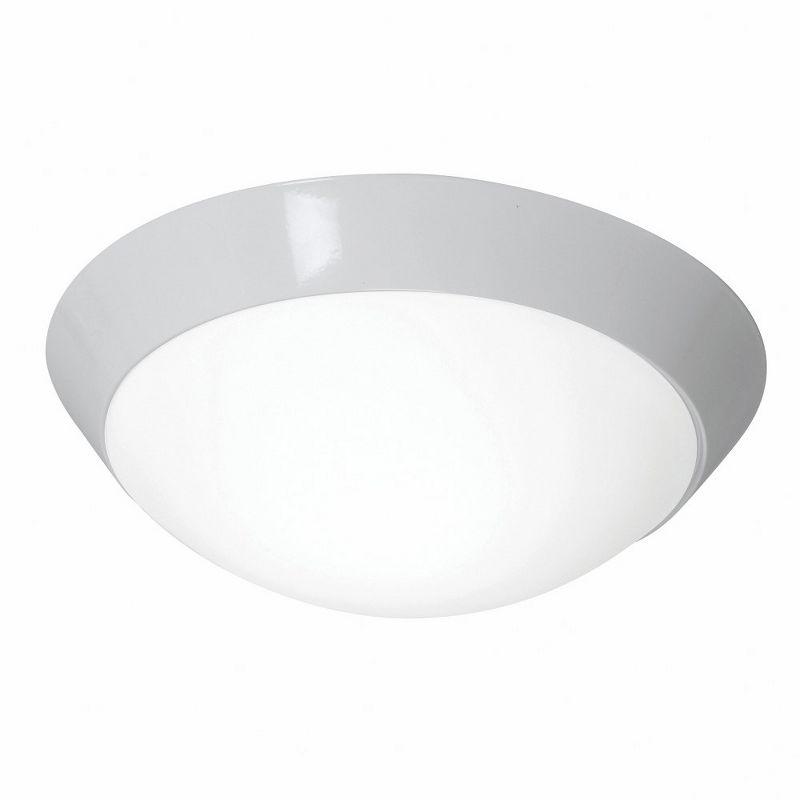 White Opal Glass 15" Flush Mount Ceiling Light