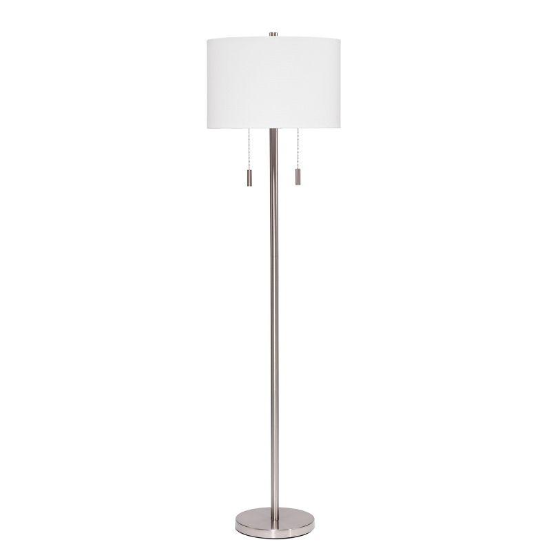 2-Light Eaton Metal Floor Lamp - Splendor Home