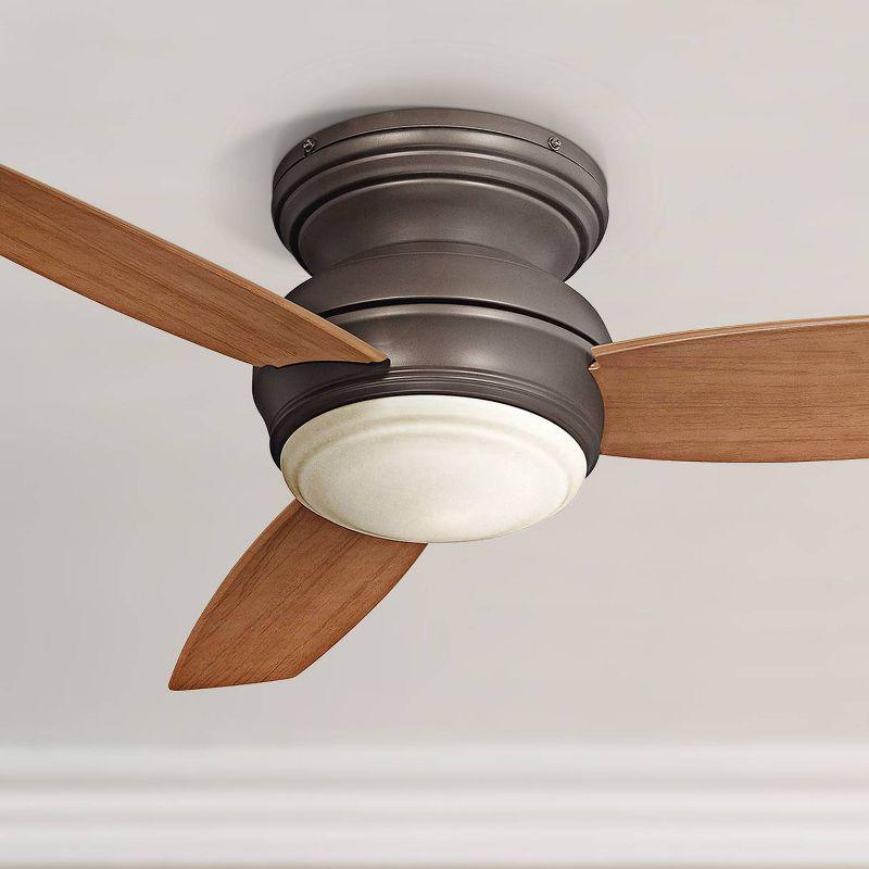 44" Concept II 3 - Blade Outdoor LED Propeller Ceiling Fan with Wall Control and Light Kit Included