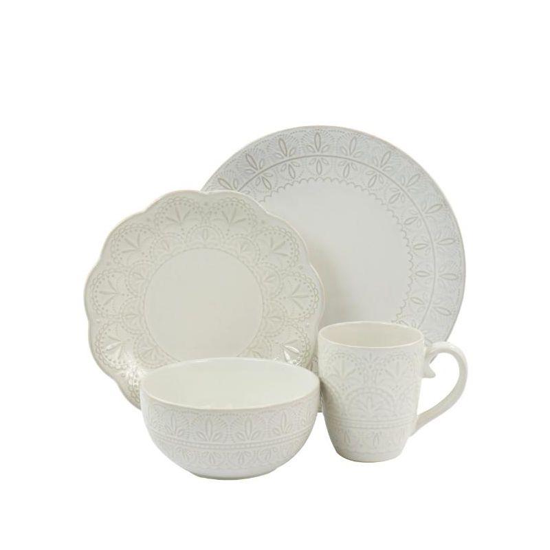 Ophelia & Co. Avelar 16 Piece Stoneware Dinnerware Set - Service for 4