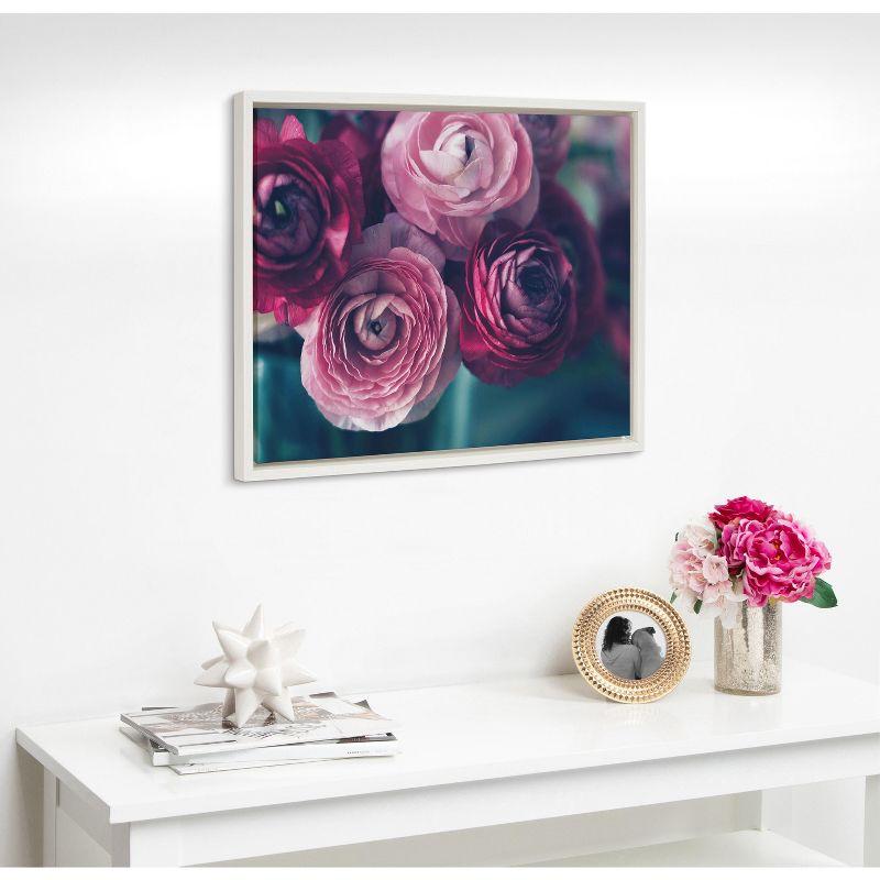 Kate and Laurel Sylvie Yours Truly Framed Canvas by Kristy Campbell, 18x24, White