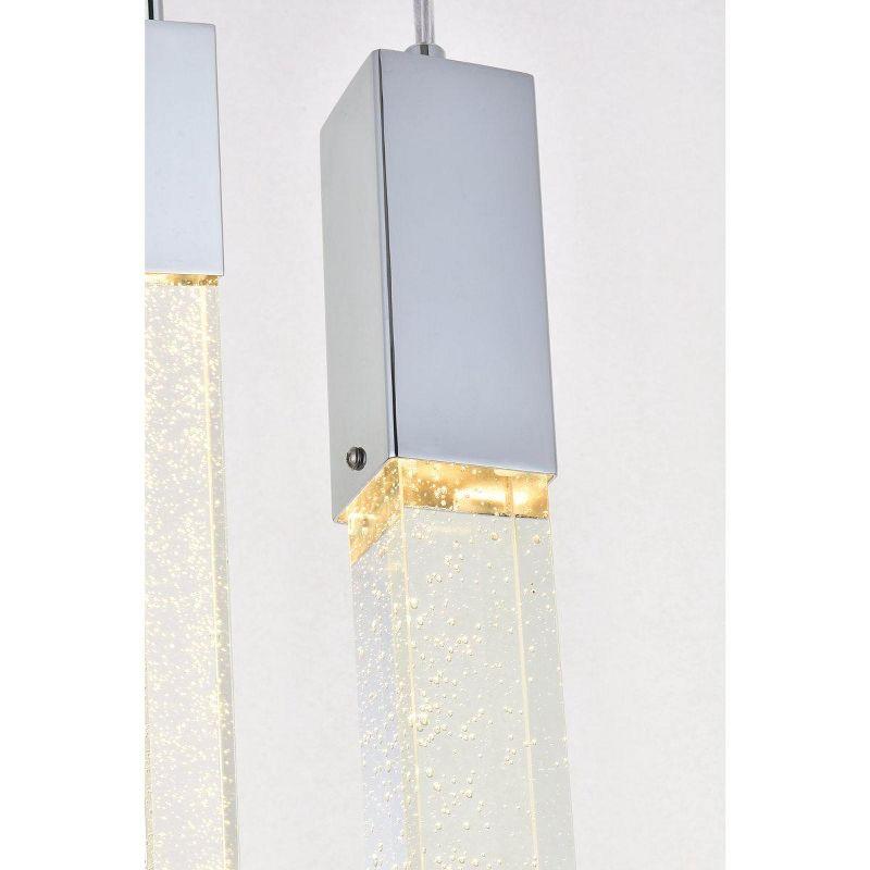 Elegant Lighting Weston 3 lights pendant in chrome