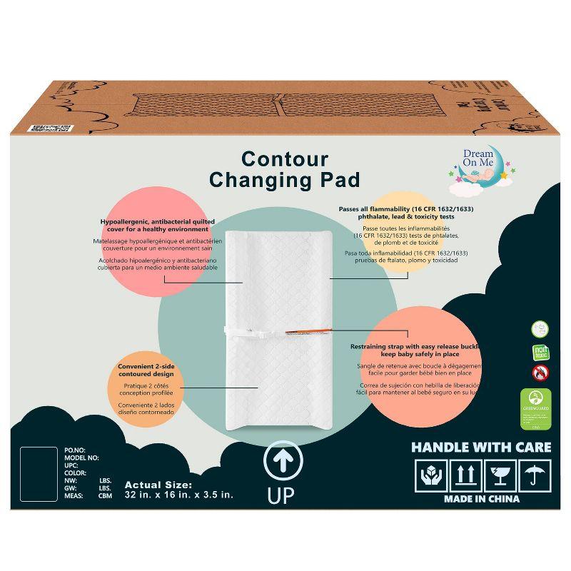 Dream On Me compressed Contour Changing Pad - White