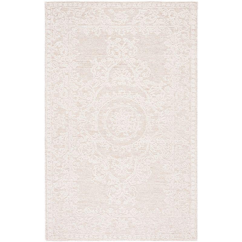 Abstract ABT357 Hand Tufted Area Rug - Ivory/Beige - 3'x5' - Safavieh.