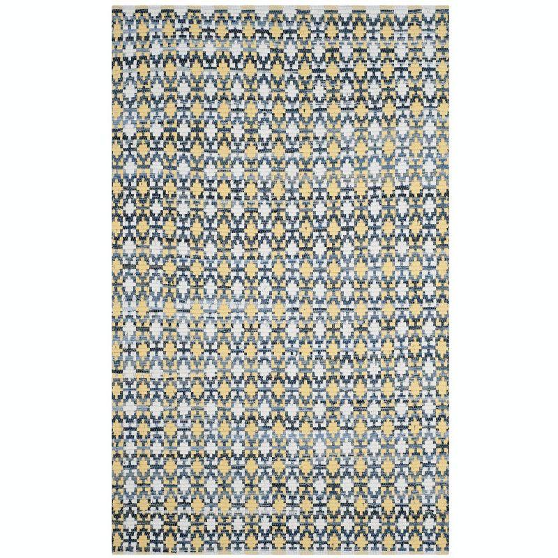 Montauk Gold and Multicolor Hand Woven Cotton Area Rug