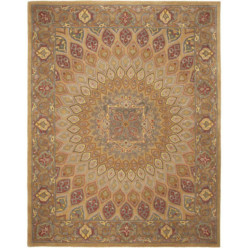 Heritage HG914 Hand Tufted Area Rug - Light Brown/Grey - 8'x10' - Safavieh.