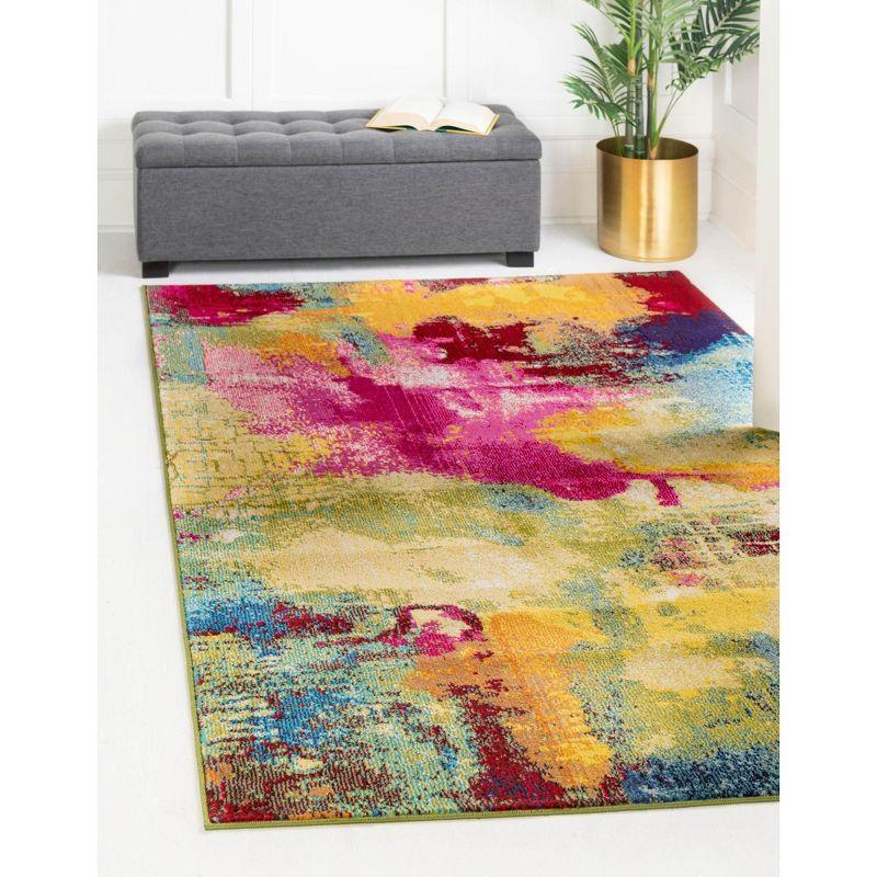 Unique Loom Estrella Collection Area Rug - Barris (10' 6" x 16' 5" Rectangle Multi/Beige)