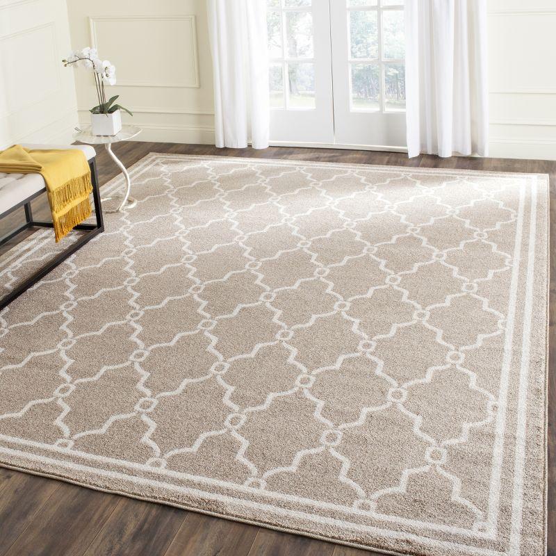 Amherst AMT414 Power Loomed Indoor Area Rug - Wheat/Beige - 8'x10' - Safavieh