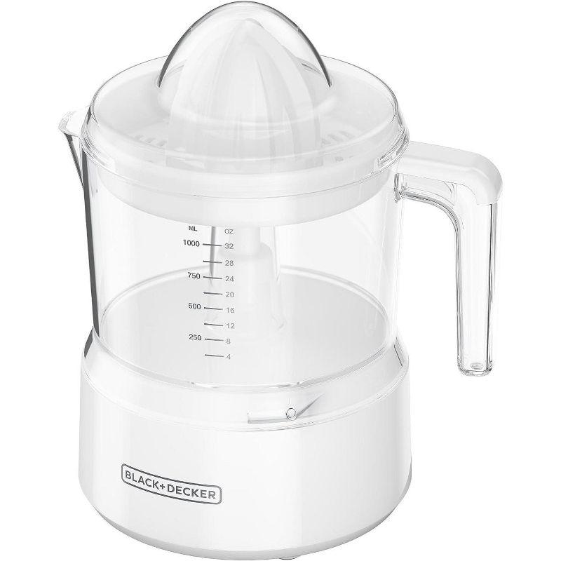 White 32oz Electric Citrus Juicer with Reverse Function