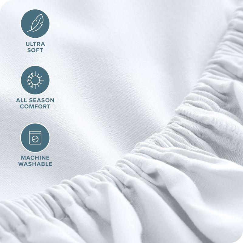 Bare Home Microfiber Fitted Sheet