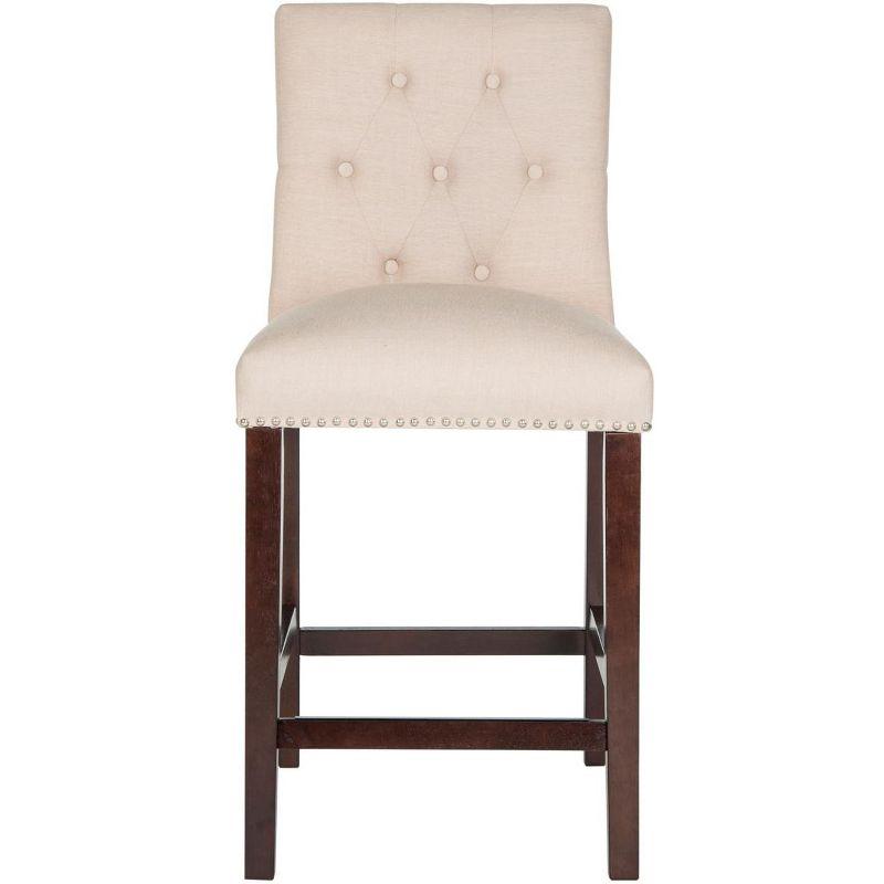 Norah Counter Stool (Set of 2) - FOX6209 - Beige - Safavieh Couture