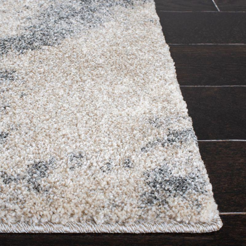 Retro RET2891 Power Loomed Runner Rug - Beige/Grey - 2'3"x9' - Safavieh.