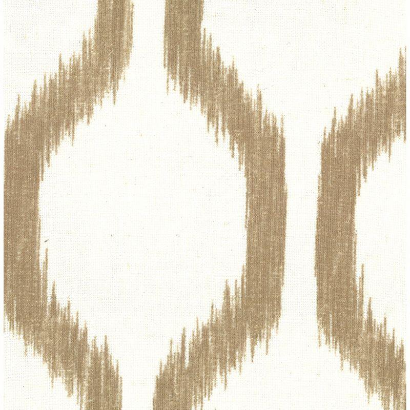 Renzo Ikat Geometric Linen Room Darkening Single Window Curtain Panel - 52" x 95" - Natural - Elrene Home Fashions